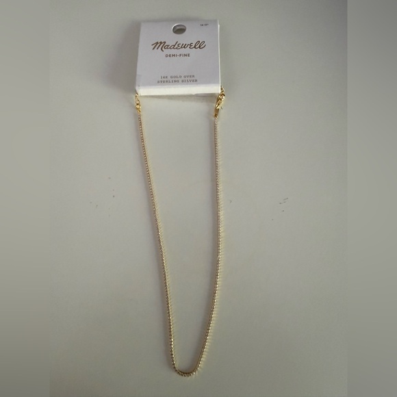 NWT Madewell Demi-Fine Crystal Tennis Necklace - Picture 4 of 7